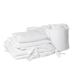 200 Thread Count 100% Cotton 7 Piece Cot Bedding Bundle White