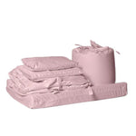 200 Thread Count 100% Cotton 9 Piece Cot Bedding Bundle (Standard Change Mat) Dusty Pink