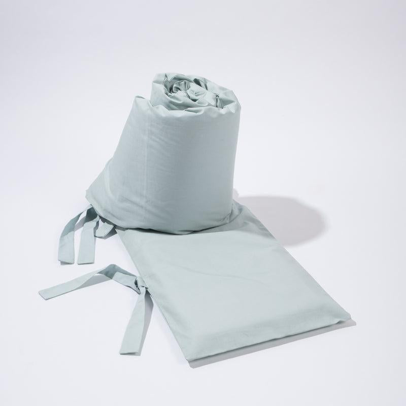 Little Whitehouse Cot Bumper Cover - Duck Egg