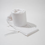 200 Thread Count 100% Cotton Cot Bumper Cover White