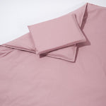 200 Thread Count 100% Cotton Cot Duvet Cover Set Dusty Pink