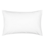 200 Thread Count 100% Cotton Percale Pillowcase White