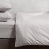200 Thread Count Cotton Rich Percale Duvet Cover Set Light Grey