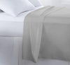 200 Thread Count Cotton Rich Percale Flat Sheet Light Grey