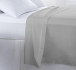 200 Thread Count Cotton Rich Percale Flat Sheet Light Grey