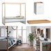 4You Canopy Single XL Bed - 3 Piece Bundle - Oak-Bedroom Furniture Sets
