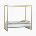4You Canopy Single XL Bed - Bedroom Bundle Oak-