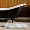 Brooklyn Jacquard Memory Foam Bathroom Mat Light Grey 2 Piece