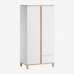 Altitude 2-Door Wardrobe White and Oak