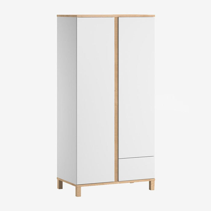 Altitude Two-Door Wardrobe - White/Oak