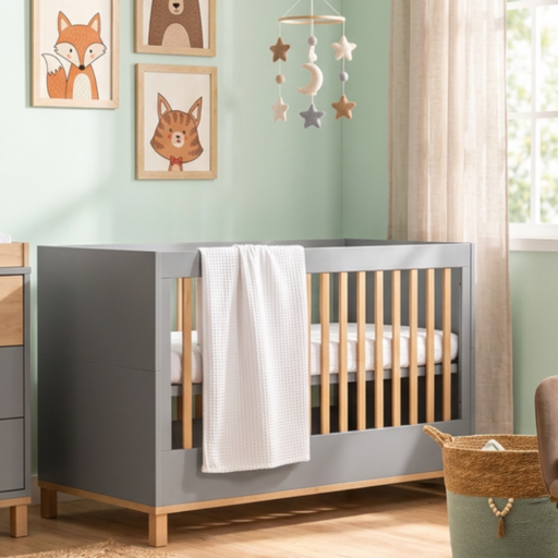 Altitude Cot Bed Graphite-Cribs & Toddler Beds