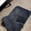 Athens Memory Foam Bathroom Mat Mid Grey 2 Piece