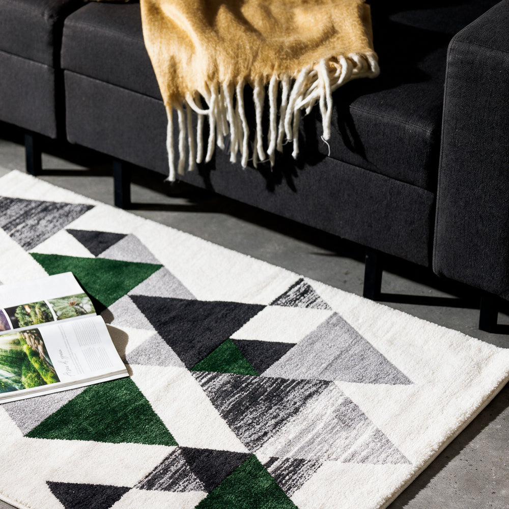 Aube Woven Carpet Olive-Carpets/Rugs
