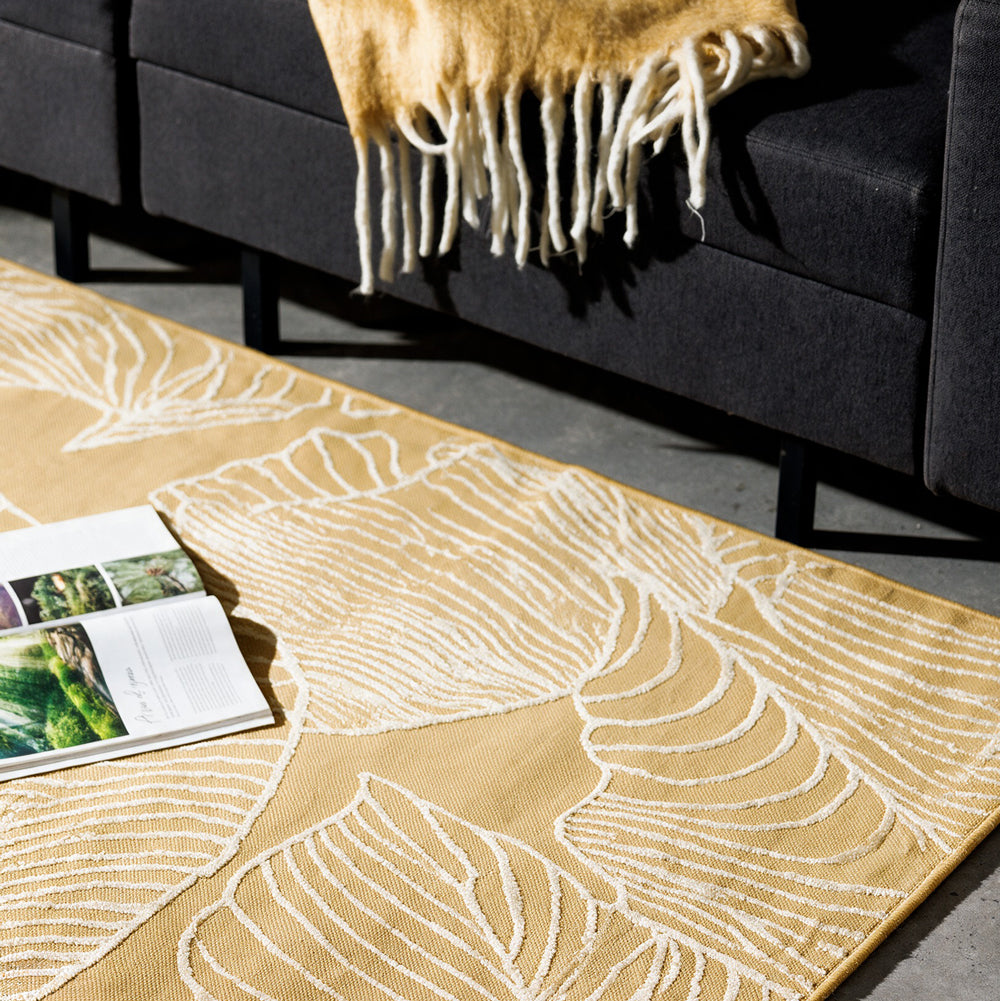 Autumn Botanica Indoor and Outdoor Rug Natural-Carpets/Rugs