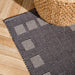 Big Box Pattern Rug Dark Grey (60 x 120cm)-CARPET
