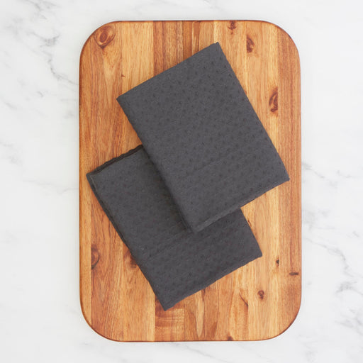 Caterer's Choice Charcoal Waffle Weave Dishcloths