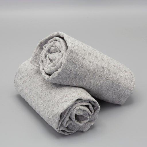 Caterer's Choice Waffle Weave Dishcloths (2 Pack) - Light Grey