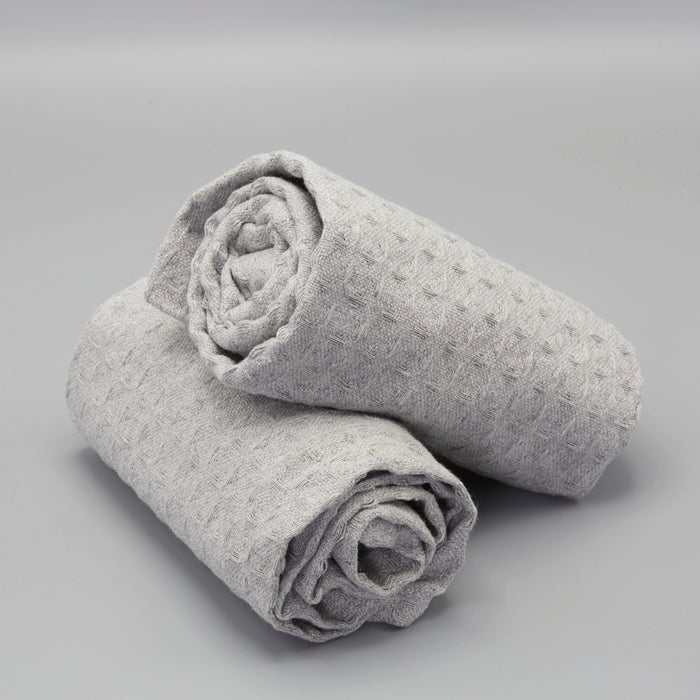 Caterer's Choice Waffle Weave Dishcloths (2 Pack) - Light Grey