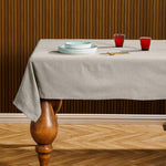 Chambray Cotton Tablecloth Beige
