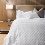 Clay Whisper Soft Premium Cotton Quilt White