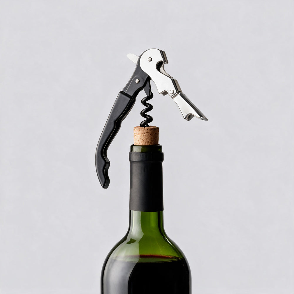 Corkscrew Black and Chrome-Bar Accessories