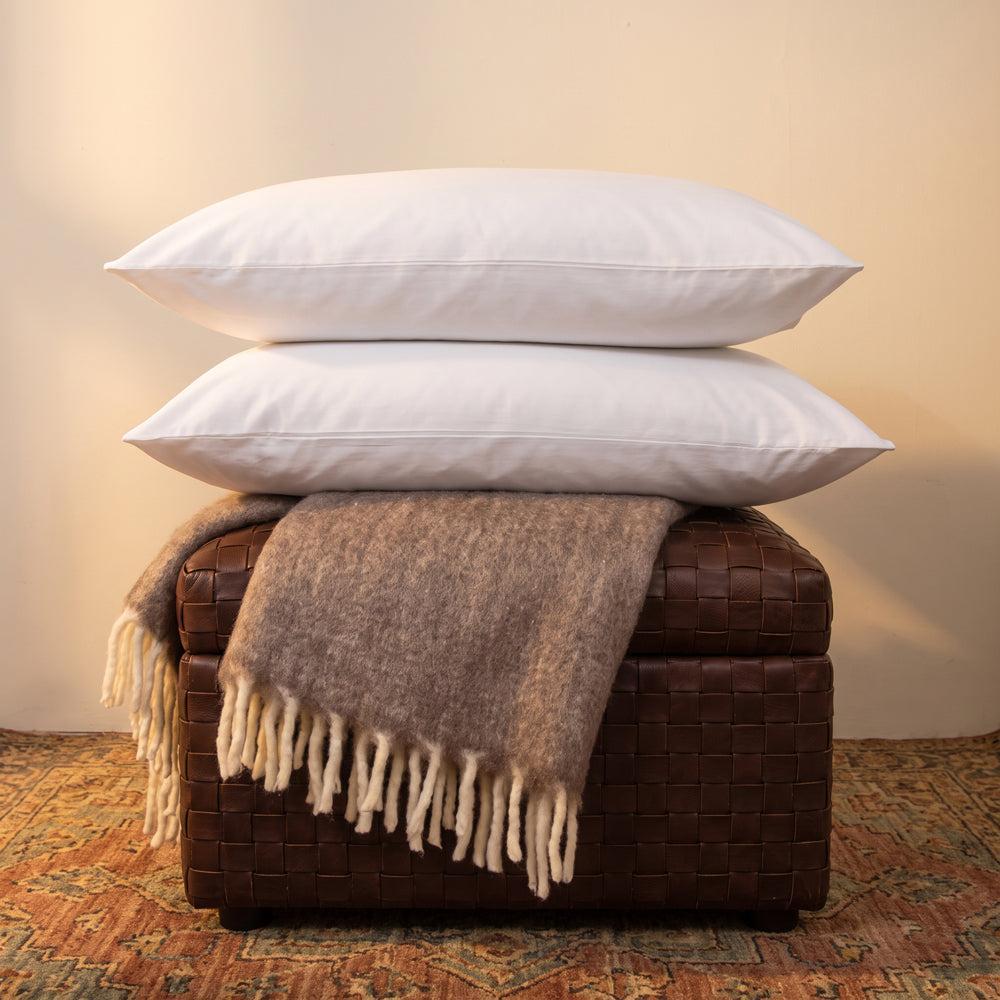 Cotton Bay 400 Thread Count Sateen Pillowcase Standard White-Pillowcases