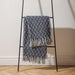 Cotton Bay Big Weave Throw Blue Grey-Throws