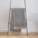 Cotton Bay Maxi Diamond Throw Black-Throws