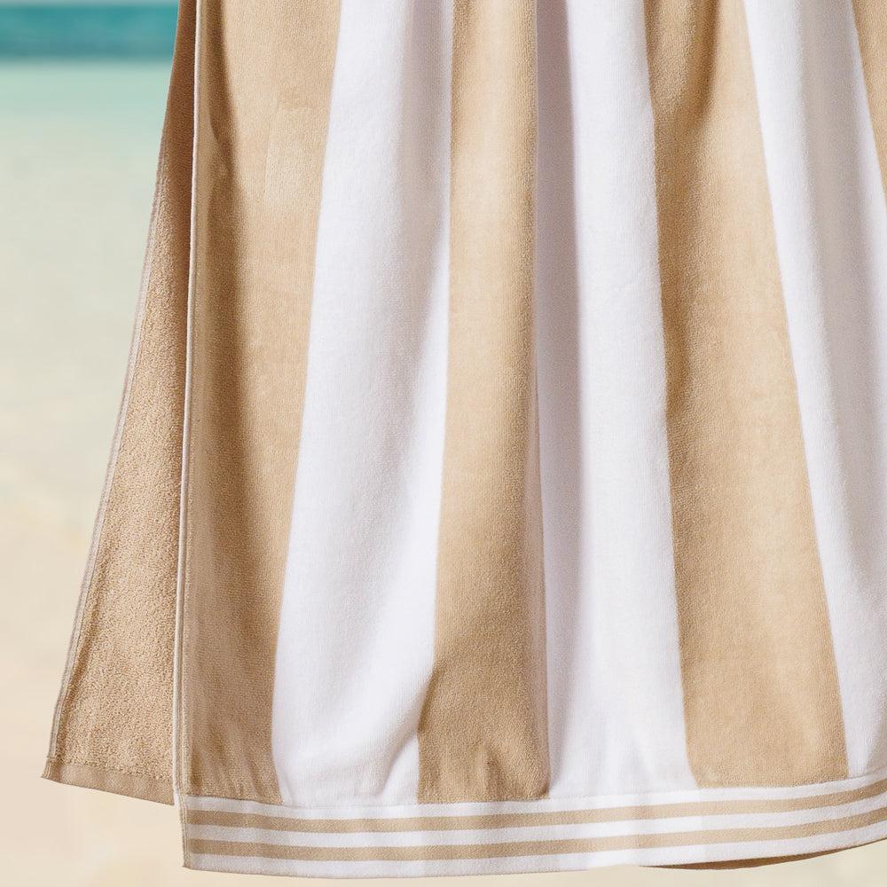 Cotton Bay Miami Cabana Beach Towel Sandy Stripe-Beach Towels