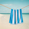 Cotton Bay Miami Cabana Beach Towel Sky Blue