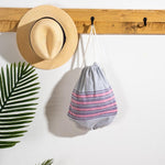 Cotton Bay Rio Stripe Fouta Bag Pink