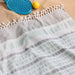 Cotton Bay Solid Fouta Multi Stripe Charcoal and Duck Egg-Foutas