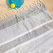 Cotton Bay Stripe Backed Fouta Charcoal-Foutas