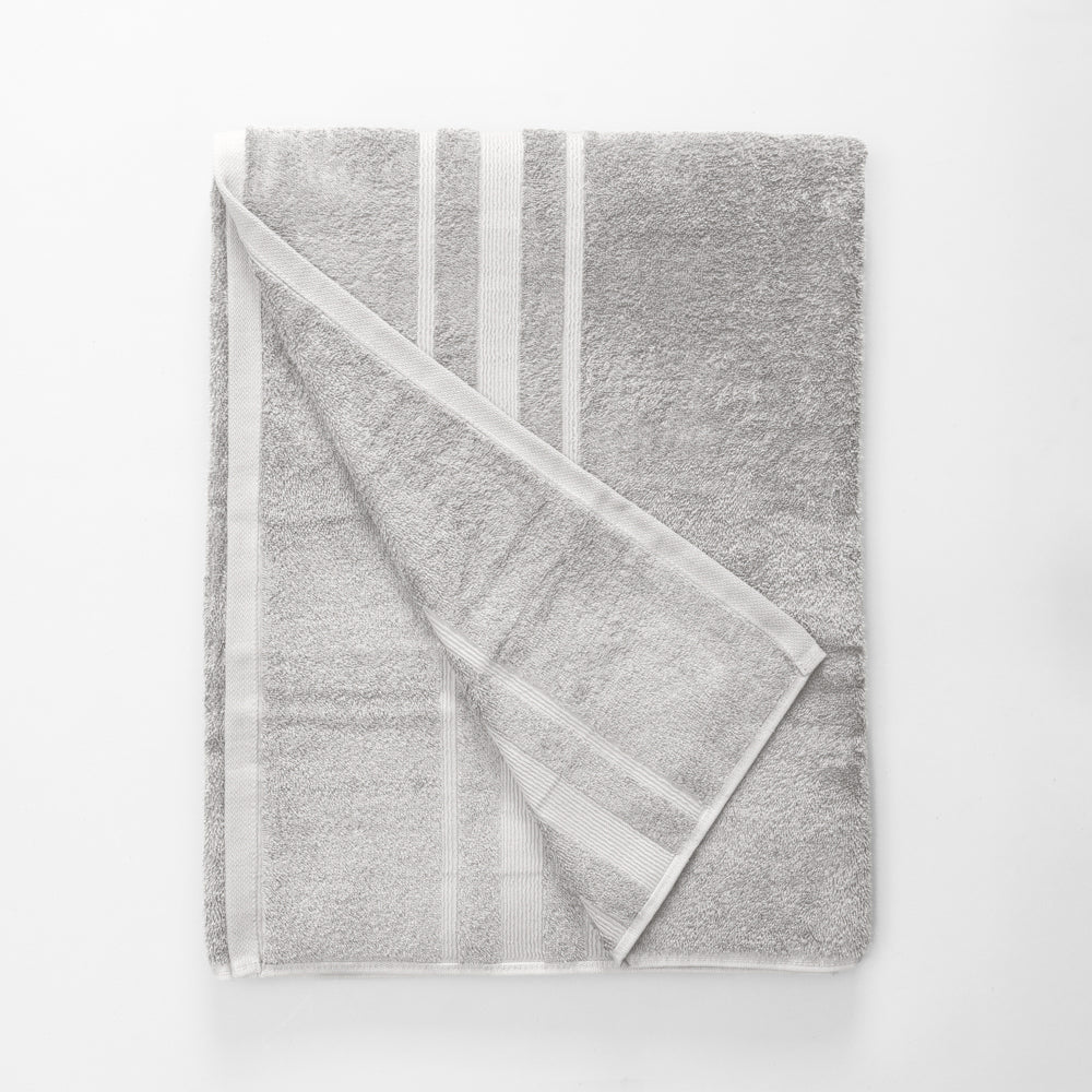 Cotton Bay Supreme Bath Sheet Dove Grey-Towels