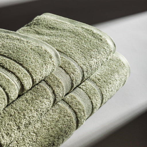 Cotton Bay Supreme Bath Sheet Moss Green-Towels