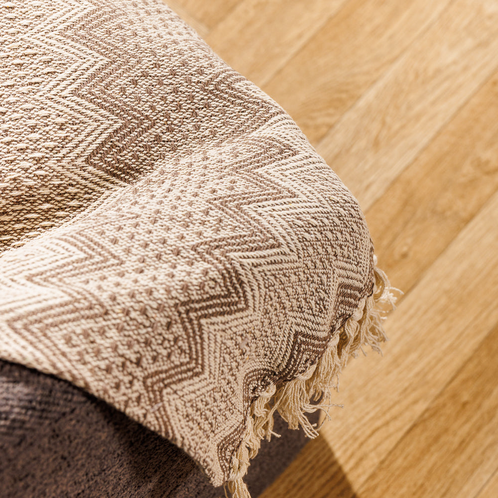Cotton Bay Throw Alpine Wave Stone Grey-Throws