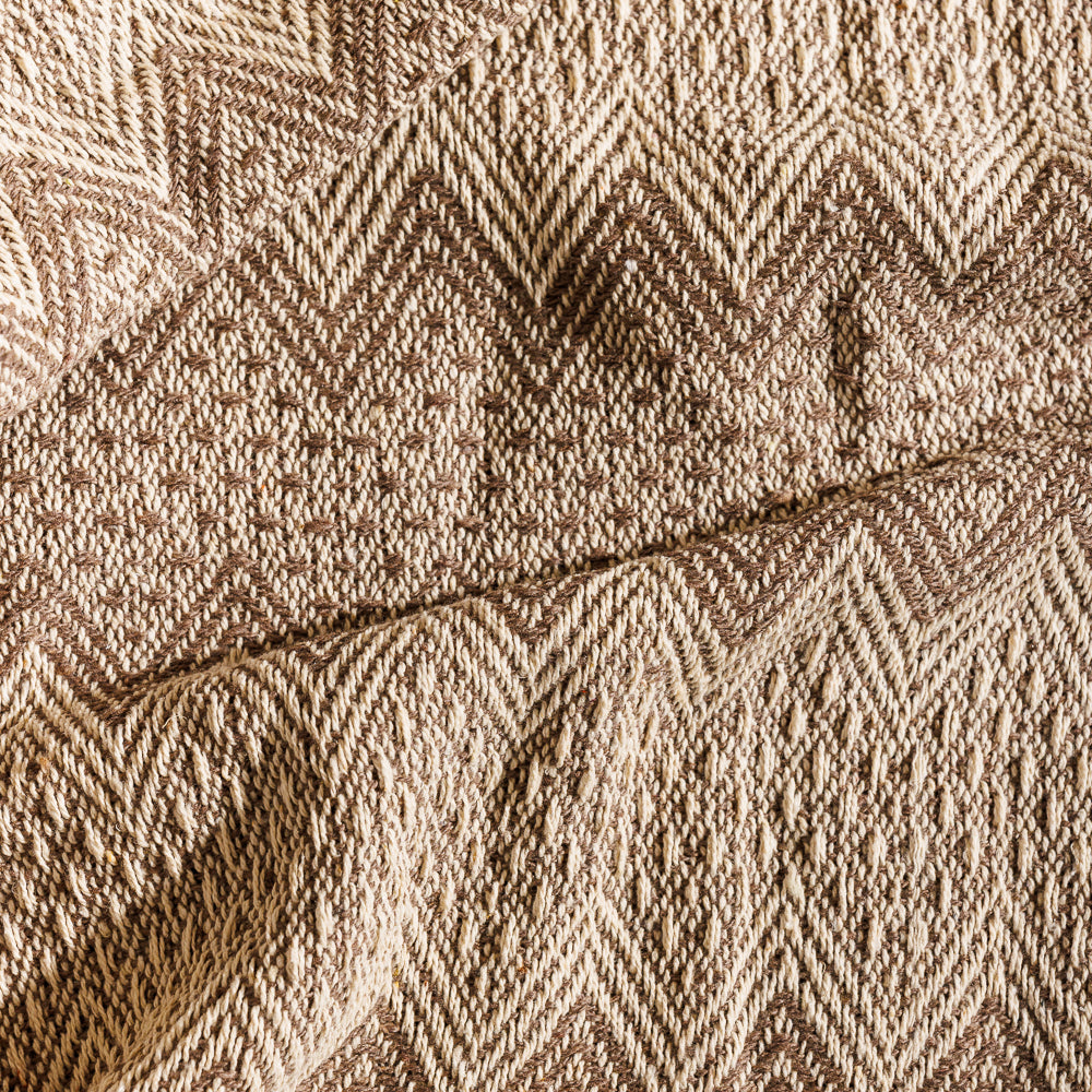 Cotton Bay Throw Alpine Wave Stone Grey-Throws