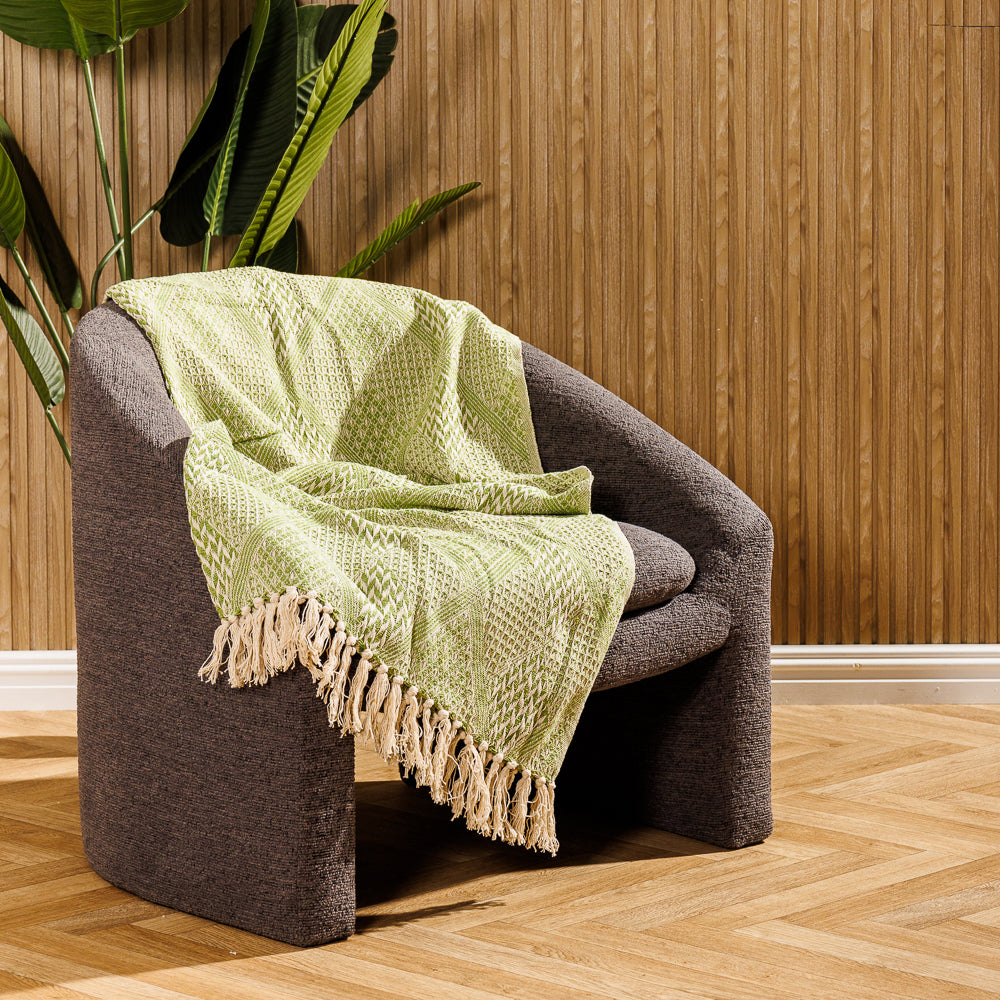 Cotton Bay Throw Arden Green-Throws