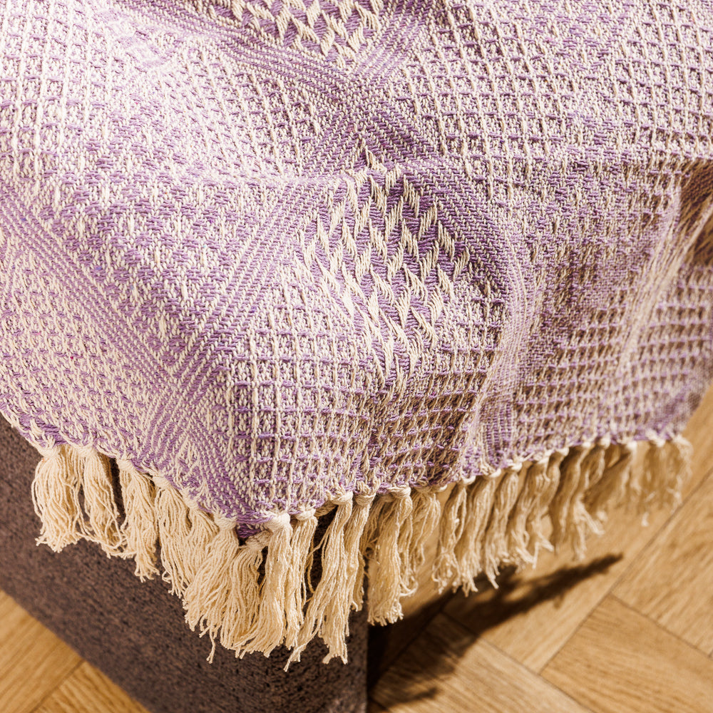 Cotton Bay Throw Arden Lilac-Throws