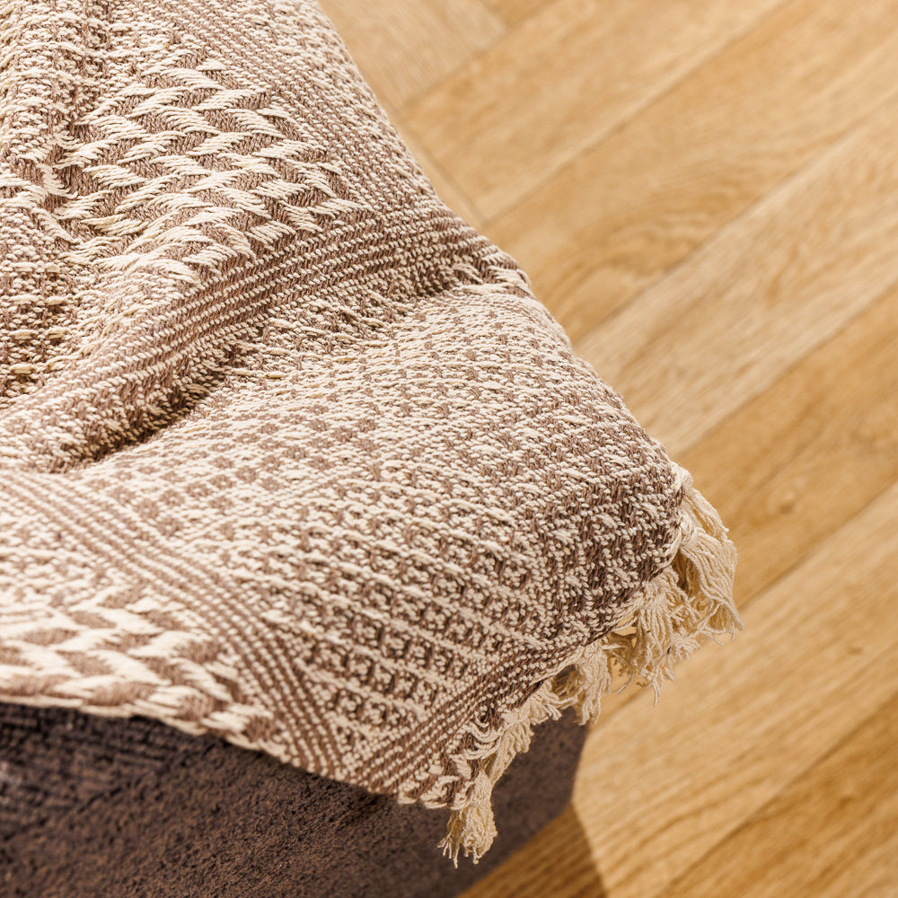 Cotton Bay Throw Arden Stone Grey-Throws