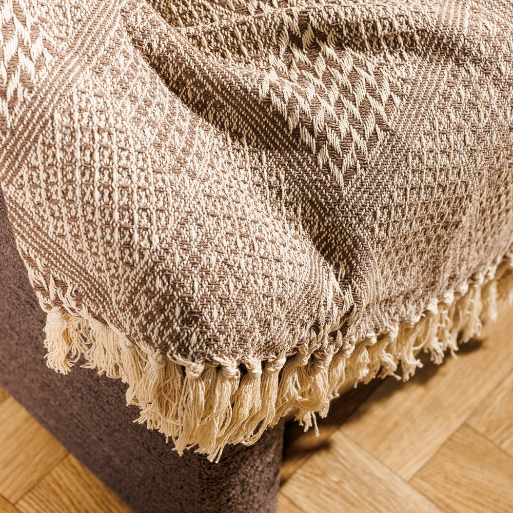 Cotton Bay Throw Arden Stone Grey-Throws