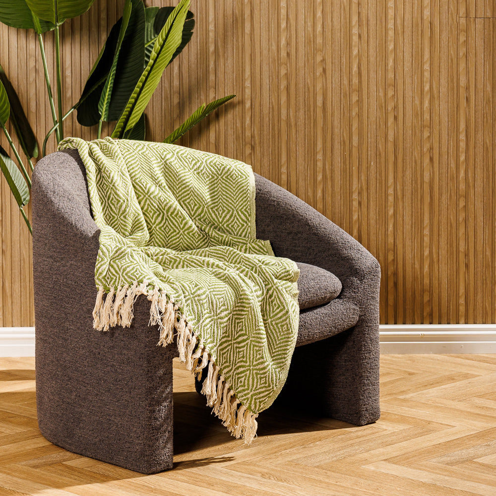 Cotton Bay Throw Nordica Green-Throws