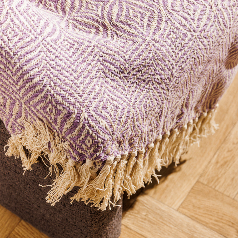 Cotton Bay Throw Nordica Lilac-Throws