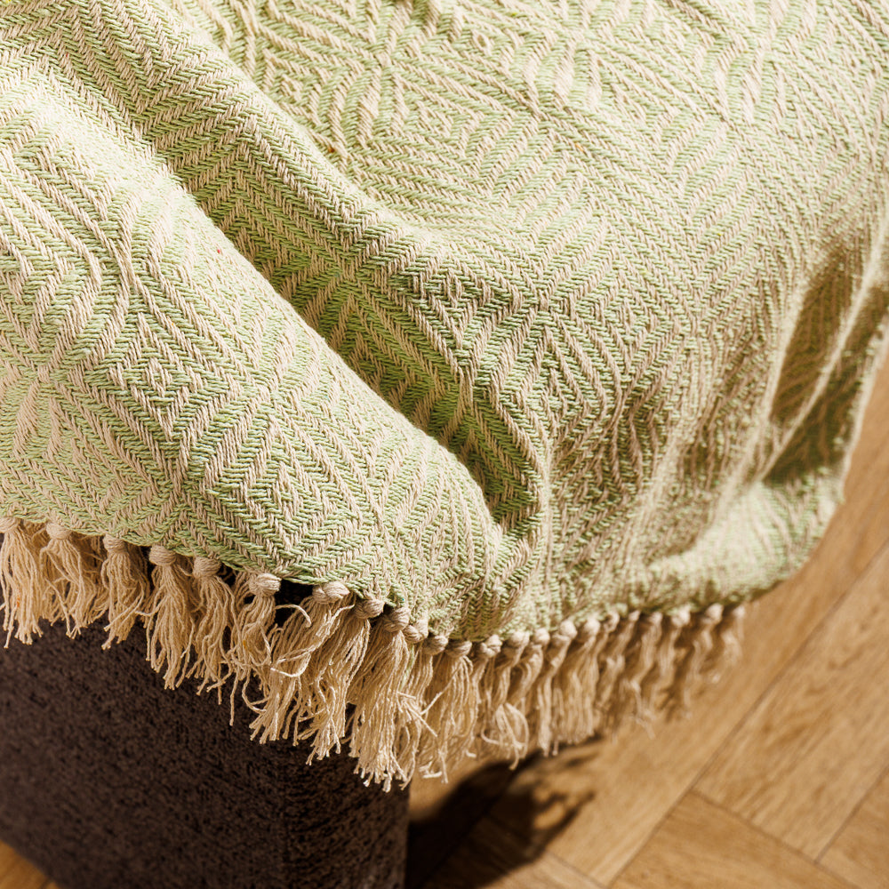 Cotton Bay Throw Nordica Sea Green-Throws