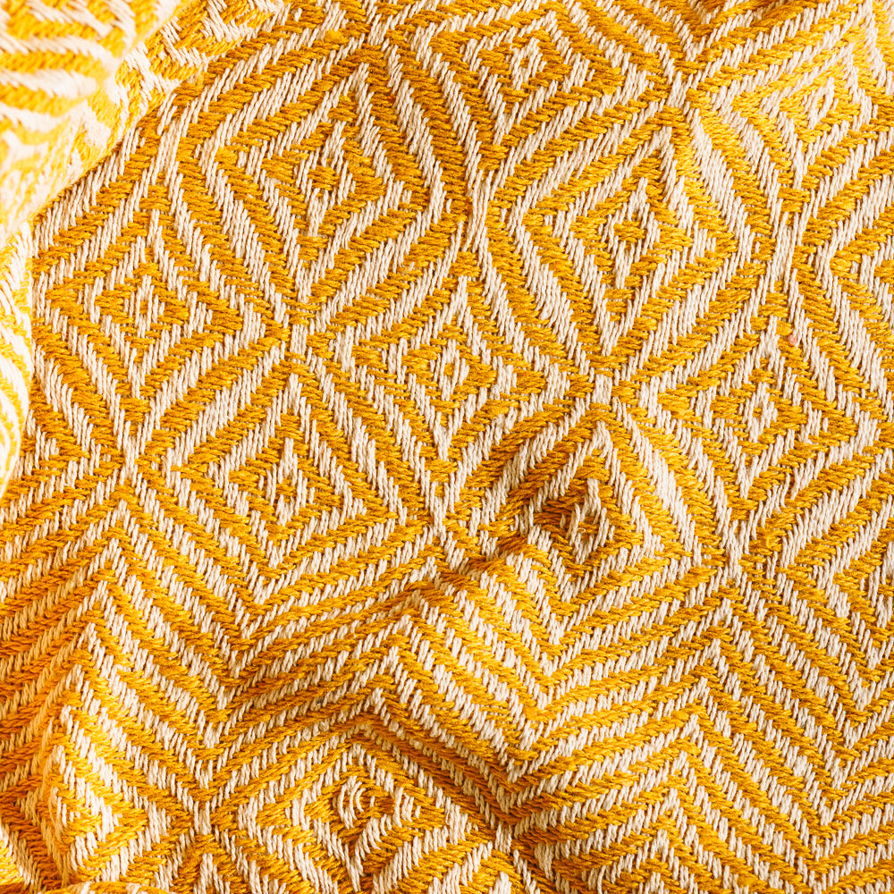 Cotton Bay Throw Nordica Yellow-Throws