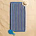 Cotton Bay Velour Stripe Beach Towel Sail Line-Beach Towels