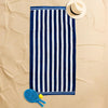 Cotton Bay Velour Stripe Beach Towel Sail Line
