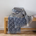 Cotton Bay Zig Zag Throw Ash Grey-Throws