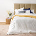 Cotton Club 300 Thread Count Washed Cotton Duvet Cover Set White-Duvet Cover Sets