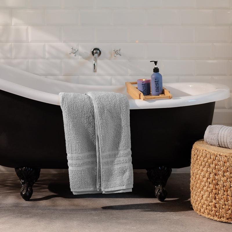 Cotton Club Towel Collection Bath Sheet - Dove Grey-Bath Sheet